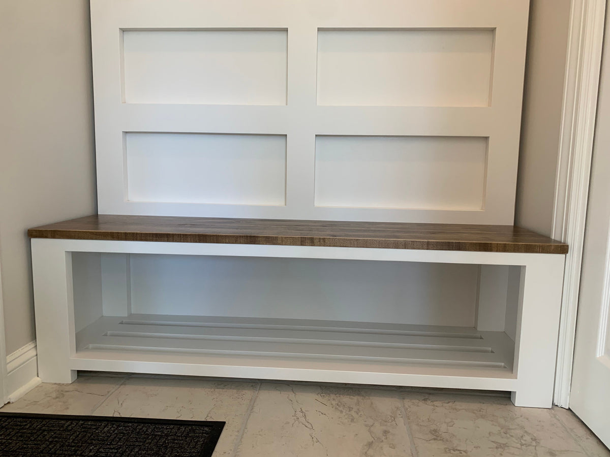 The Phoenix entryway bench | Hall tree | Coat rack | Mudroom