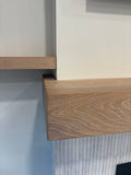 White Oak Floating Shelves | Solid Wood | Heavy Duty & Easy to Install