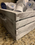 White Wash Wooden Crate