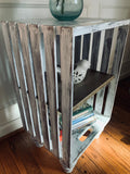 White Wash Accent Table/Crate