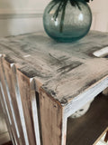 White Wash Accent Table/Crate