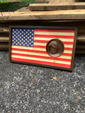 American flag | engraved wood flag | American flag with eagle