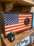 American flag | engraved wood flag | American flag with eagle