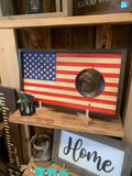 American flag | engraved wood flag | American flag with eagle