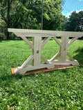 Trestle Dining Table Legs (Set of 2) | Wood Table Base