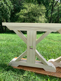 Trestle Dining Table Legs (Set of 2) | Wood Table Base