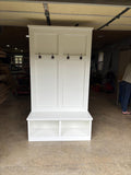 The Jennifer entryway bench | Hall tree | Coat rack | Mudroom locker