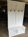 The Jennifer entryway bench | Hall tree | Coat rack | Mudroom locker