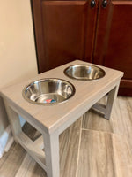 Dog bowl stand | hardwood dog bowl stand | pet feeder