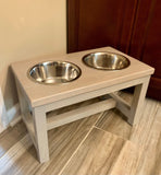 Dog bowl stand | hardwood dog bowl stand | pet feeder