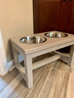 Dog bowl stand | hardwood dog bowl stand | pet feeder