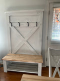 The Leatherman Entryway Bench | Hall Tree | Mudroom Locker | Coat Rack