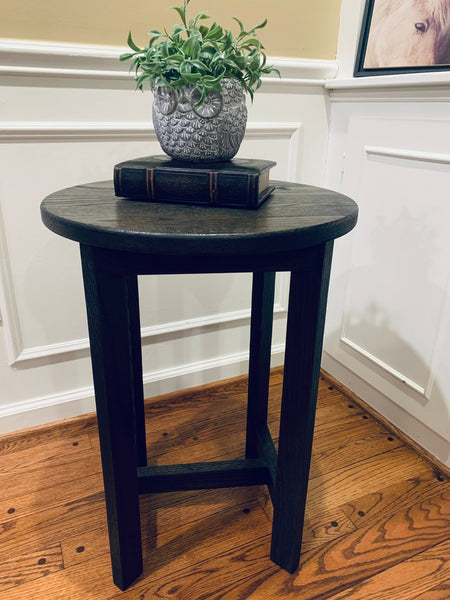 Solid Red Oak End Table