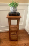 Rustic Plant Stand with two shelves