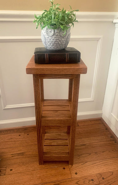 Rustic Plant Stand with two shelves