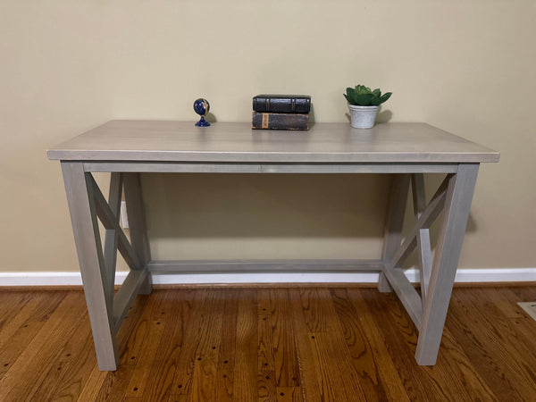 Solid hardwood desk | Custom handmade writing desk